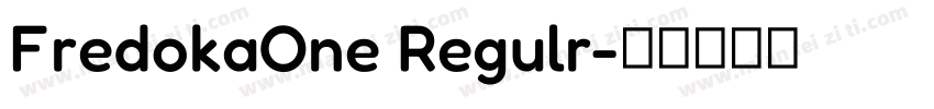 FredokaOne Regulr字体转换